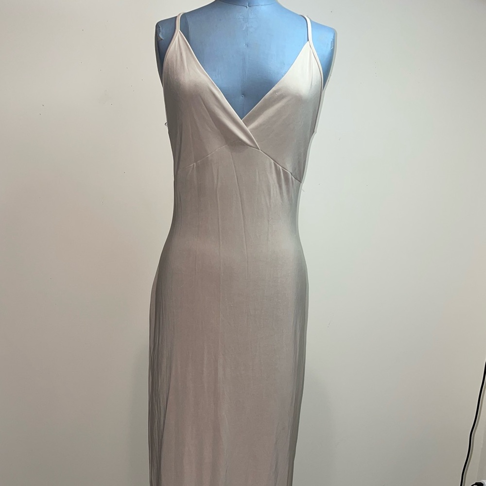Stretch spaghetti strap maxi dress